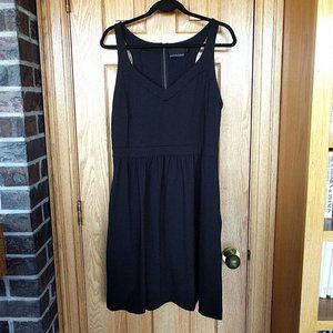 Cynthia Rowley black fit & flare dress XL pockets sweetheart neck sleeveless